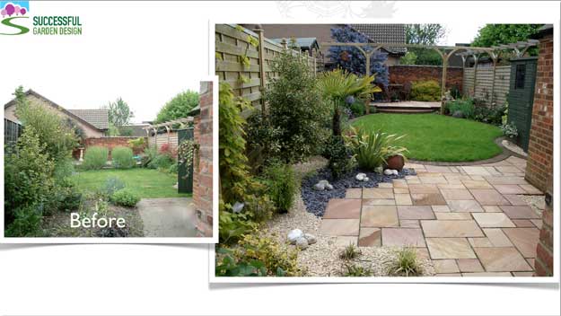 Undesigned v designed garden - good design doesn't need to be complicated