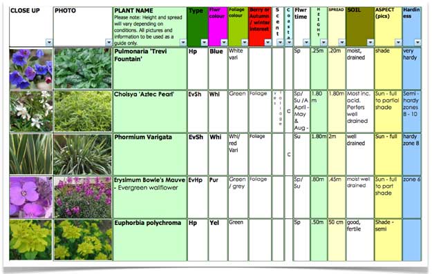 Plant Selection – Amazing in April