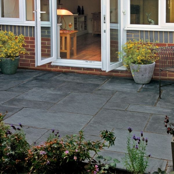 Simply Paving Limestone in Midnight Patio Pack