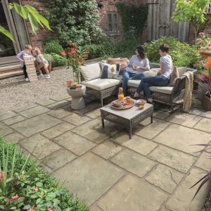 Bradstone Old Town Paving Grey-Green 300 x 300 - 48 Per Pack