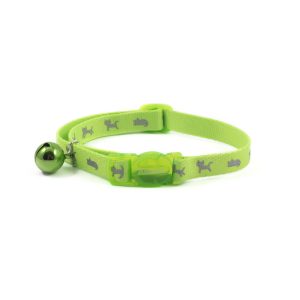 Ancol Hi-Vis Cat Collar - Green - 20-30cm
